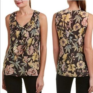 CAbi Ruffle Floral Tank